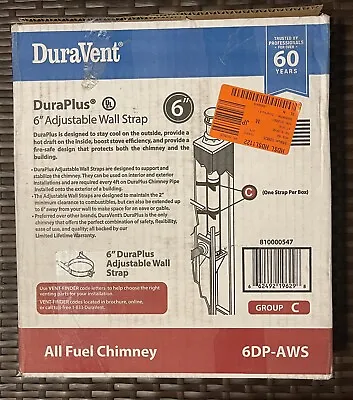 $84.99 • Buy M&G Duravent Dura Plus 6DP-12  6  X 12   Triple Wall Chimney  Wood Stove Pipe
