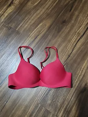 Victoria Secret Secret Embrace Pushup Bra 34b Red • $24.99