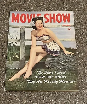 Movie Show Magazine September 1944 Linda Darnell Marlene Dietrich Stanwyck Rare • $39.99