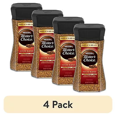 (4 Pack) Nescafé Taster's Choice Light Medium Roast Instant Coffee Jar 7 Oz • $37.92