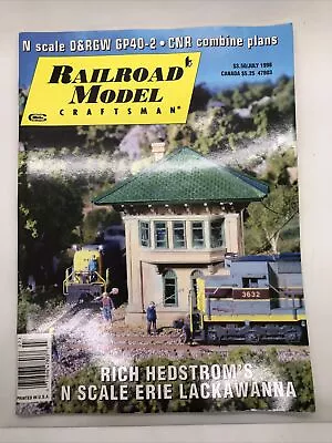 Railroad Model Craftsman Magazine July 1998 Vol 67 No 2 Hedstrom's N Scale Y • $15.93