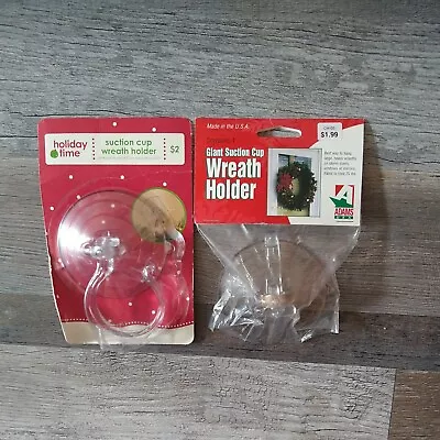 Vtg. 2  Window Suction Cup Hooks  Heavy Duty Wreath Hangers A-10 • $9.99