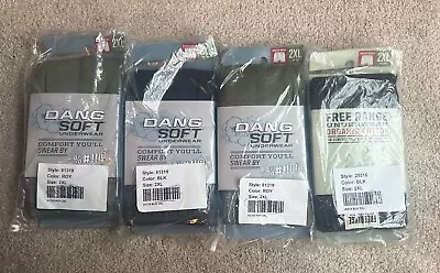 NEW LOT OF FOUR PAIRS!  Duluth Trading Company Men's Dang Soft Boxer Briefs 2XL • $59.95