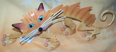 Ornamental METAL CAT Christmas NEW GINGER TABBY • £9.95