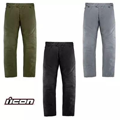 2024 Icon PDX3 Street Motorcycle Waterproof Overpant - Pick Size/Color • $112