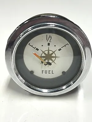 VINTAGE~USED Century Boat Stewart Warner 6 Volt FUEL GAS INSTRUMENT GAUGE~1950’s • $59.99