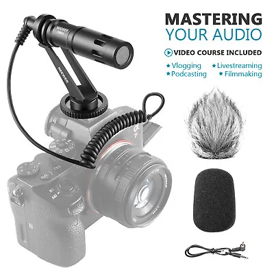 Neewer CM14 Mic Phone Mic On-Camera Video Microphone With Shock Mount • $19.99
