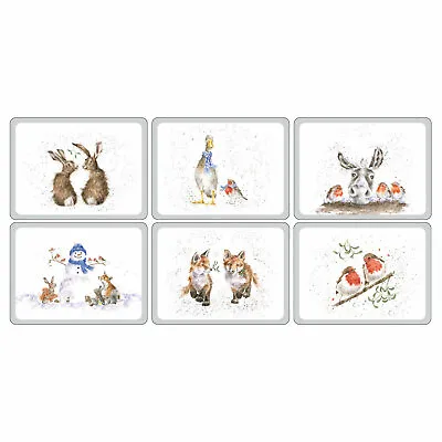 Pimpernel Wrendale Christmas Regular Placemats (Set Of 6) • $66