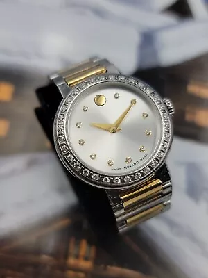 Movado Women Watch 23.3.14.1221S Quartz Diamond Dial&BezelNew Battery Installed • $595