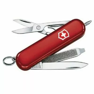 White LED Victorinox Swiss Army 58mm Knife RED SIGNATURE LITE • $42