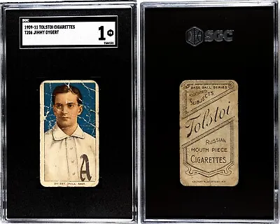 1909 T206 Jimmy Dygert Philadelphia Athletics SGC 1 ***Low Pop Tolstoi*** • $159.99