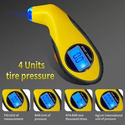 Tire Pressure Gauge Digital LCD Handy Air Gauge For Car Truck Motorcycle Bicycle • $3.29