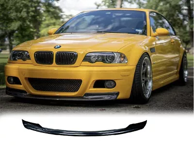 Bmw E46 CSL Front Lip Spoiler M3 Bumper Splitter BEST FIT Csl Spoiler • $100