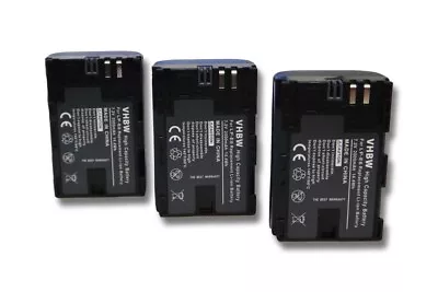 3x BATTERY 2000mAh Infochip For Canon BG-E6 EOS 60DA EOS 70D LP-E6 • £50.40