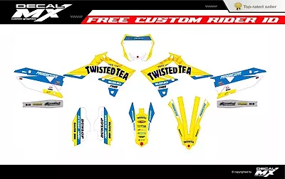 Fits Suzuki RMZ 250 2019 To 2024 RMZ450 2018 To 2024 Graphic Kit Decals Stickers • $128.24