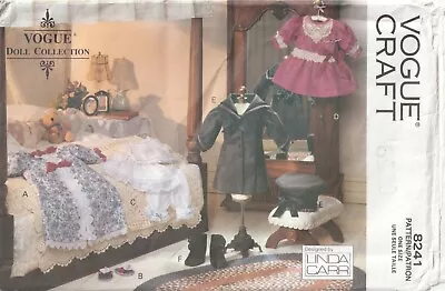 Vogue 8281 Pattern DOLL COLLECTION ~ 18” VICTORIAN CLOTHES Fits American Girl • $8.99