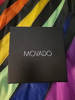 Movado Watch Box From Macy's For Watch 0606502 No Watch In Box Card Tag Manual • $20