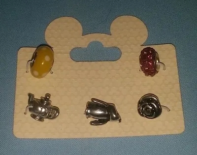 Authentic Disney Park Slider Charm Set Of 6 For Bracelet Genie Lamp Penguin • £9.16