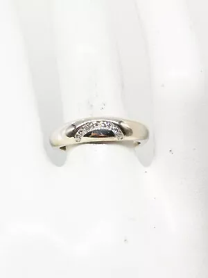 $495 • Buy $2450 Jose Hess Signed .33ct VS G Diamond 18k White Gold Band Ring 6g