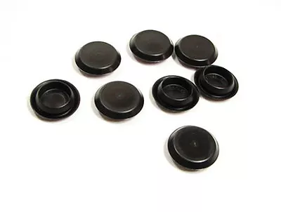 8 Pack Genuine New CAPLUGS Brand Flexible 3/4  Black Plastic Hole Plugs  BPF-3/4 • $5.50