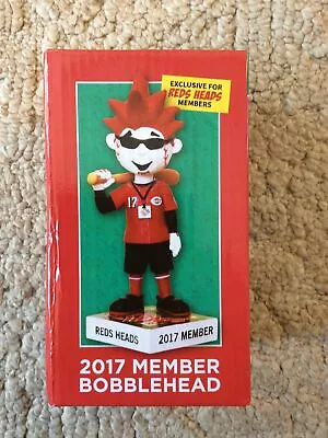 2017 Cincinnati Reds Heads Kids Club Member Mascot Mini Bobblehead Mr. Redlegs • $14.99