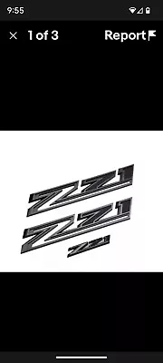 NEW GM OEM 2019-2024 Chevy Silverado 1500 Black Z71 Emblems 86533395 Z71 BADGE • $55