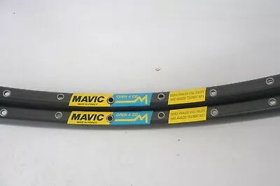 Mavic 1990's Open 4 CD Hard Anodized Shiny Gray 36h Aero Profiled Clincher Rims • $140