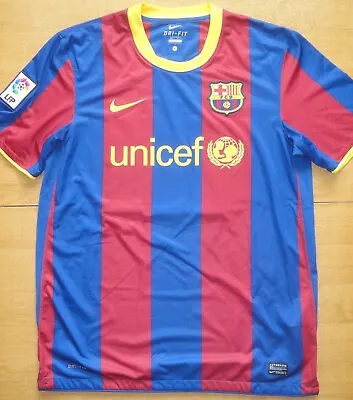 £62 • Buy 2010/11 Barcelona #10 Lionel Messi Nike Size L Football Shirt Jersey