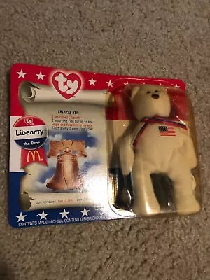 Ty McDonalds 2000 Teenie Beanie Babies American Trio - Retired Libearty • $3.77