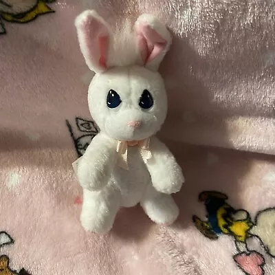 Vtg Precious Moments Easter Bunny Plush Mini Tiny 5” Stuffed Toy White 2000 • $25.50