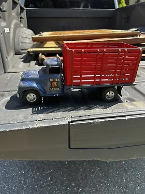 Vintage Tonka Truck 1957  Farm Stock Rack Stake Bed Original Condition No. 32 • $479