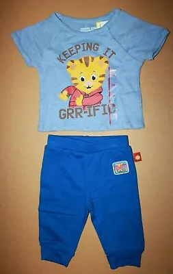 Daniel's Tiger Neighborhood Baby Boys Daniel Tiger Tee Jogger Set Size 6 Months  • $14.99