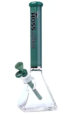 14  Hoss Glass Pyramid Base W/ Colored Tube - Jade Green • $151.99