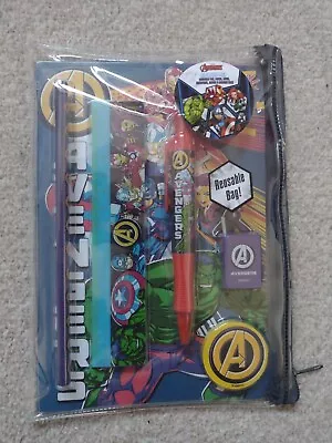 Official Marvel Comics Avengers Stationery Pack Pen Pencil School Supplies Gift • £1.50