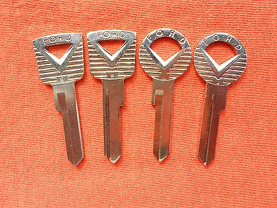 4  Ford Oem Key Blanks Ford Logo 1959 1960 1961 1962 1963 1964 • $27.97