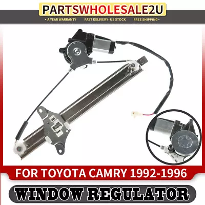 Rear Right Window Regulator W/ Motor For Toyota Camry 1992-1996 Passenger Sedan • $38.09