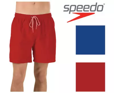 Speedo Men's Sun Ray Volley Shorts 5 Inch Swim Trunks Red Size 2XL • $19.99