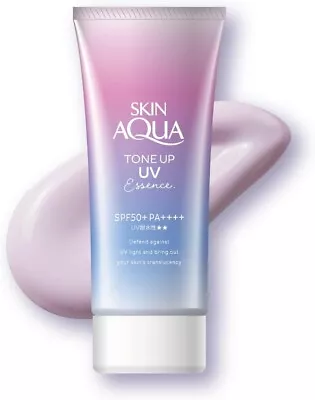 Skin Aqua LAVENDER Tone Up UV Essence Sunscreen 80g NEW From Japan • $20.20