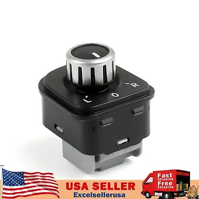 Chrome RearView Mirror Adjust Knob Switch For VW Jetta MK5 Golf GTI Sagitar • $13.89