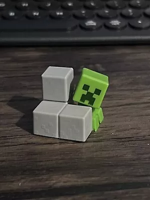 Minecraft Mini-Figures 1  Creeper Behind Blocks Mini Action Figure Mojang • $5.59