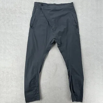 Hudson Pants Mens 31 Asylum Drop Crotch Gray Zippers Dark Shadow Skinny • $29.99