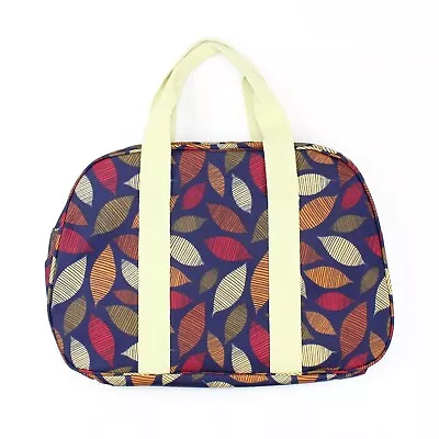 Autumn Leaf Oil Cloth Print Overnight Maternity Weekend Travel Hand Luggage Bag • £17.99