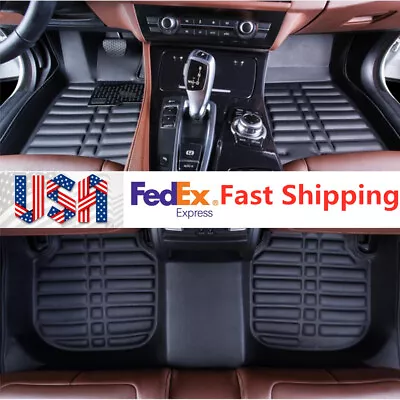 $42.95 • Buy For Toyota Camry 2007-2011-2017 Car Floor Mats Front +Rear Carpet Auto Pad Black