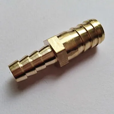 Barb Reducer 1/2“ Hose ID To 5/16” Fitting Fuel Water Boat Splicer Brass M650 • $7.50