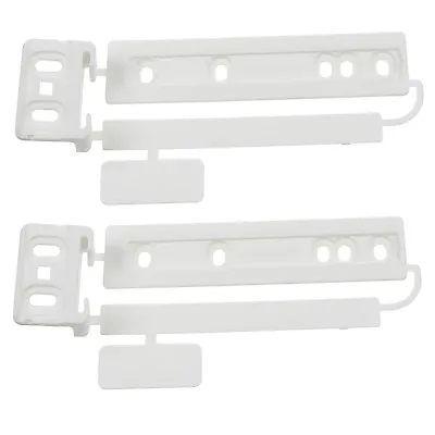 2 Pack Zanussi Integrated Fridge & Freezer Door Mounting Bracket Fixing Slide • £9.45