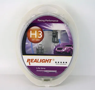 H3 Super Bright White HID Look Xenon Halogen Headlights Globes Bulbs 12V 100W  • $24.29