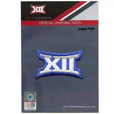 Brigham Young University Big 12 XII Conference White Blue Jersey Uniform Patch B • $17.99