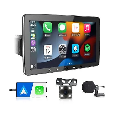 Car Bluetooth Radio Carplay Stereo: 9  Single Din Android Auto Audio - QLED F... • $281.14