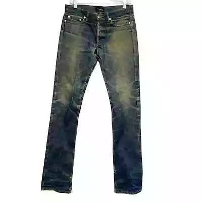 A.P.C Mens Size 30 Distredded Button Fly Jeans • $100