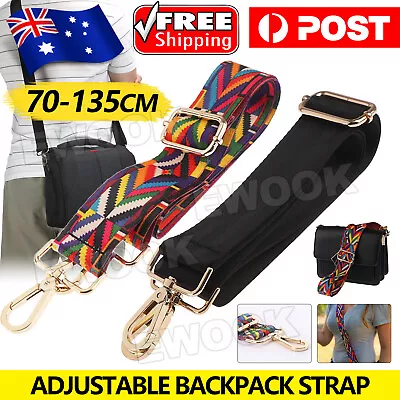 Wide Shoulder Bag Belt Strap Crossbody Adjustable Replacement Handbag Handle AU • $6.85